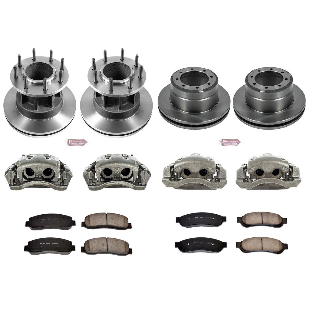 PowerStop KCOE4034 - OE Stock Replacement Brake Pad, Rotor and Caliper Kit