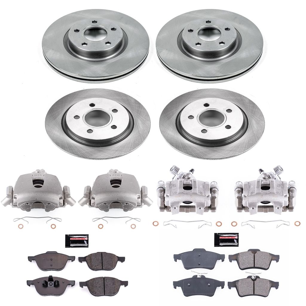 PowerStop KCOE4051A - OE Stock Replacement Brake Pad, Rotor and Caliper Kit
