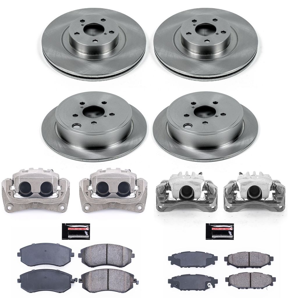 PowerStop KCOE4079 - OE Stock Replacement Brake Pad, Rotor and Caliper Kit