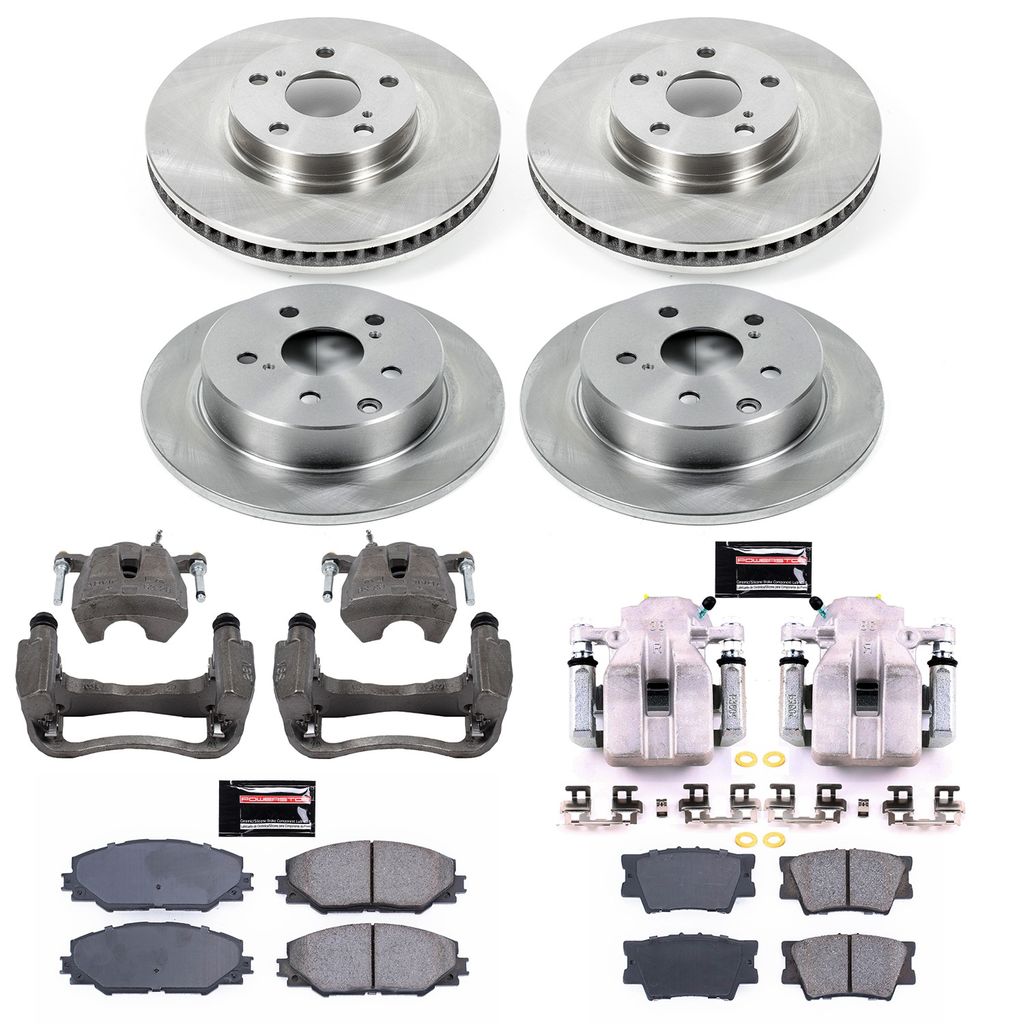 PowerStop KCOE4101A - OE Stock Replacement Brake Pad, Rotor and Caliper Kit