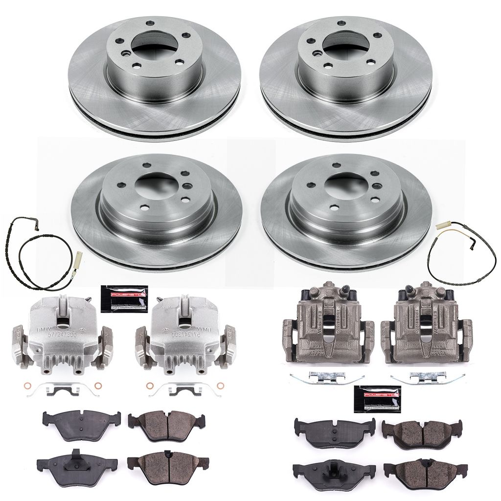PowerStop KCOE4102 - OE Stock Replacement Brake Pad, Rotor and Caliper Kit