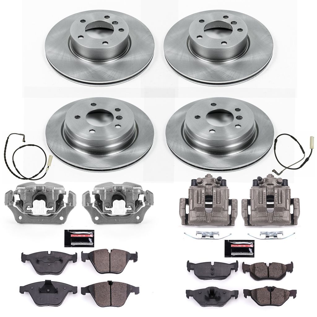 PowerStop KCOE4104 - OE Stock Replacement Brake Pad, Rotor and Caliper Kit