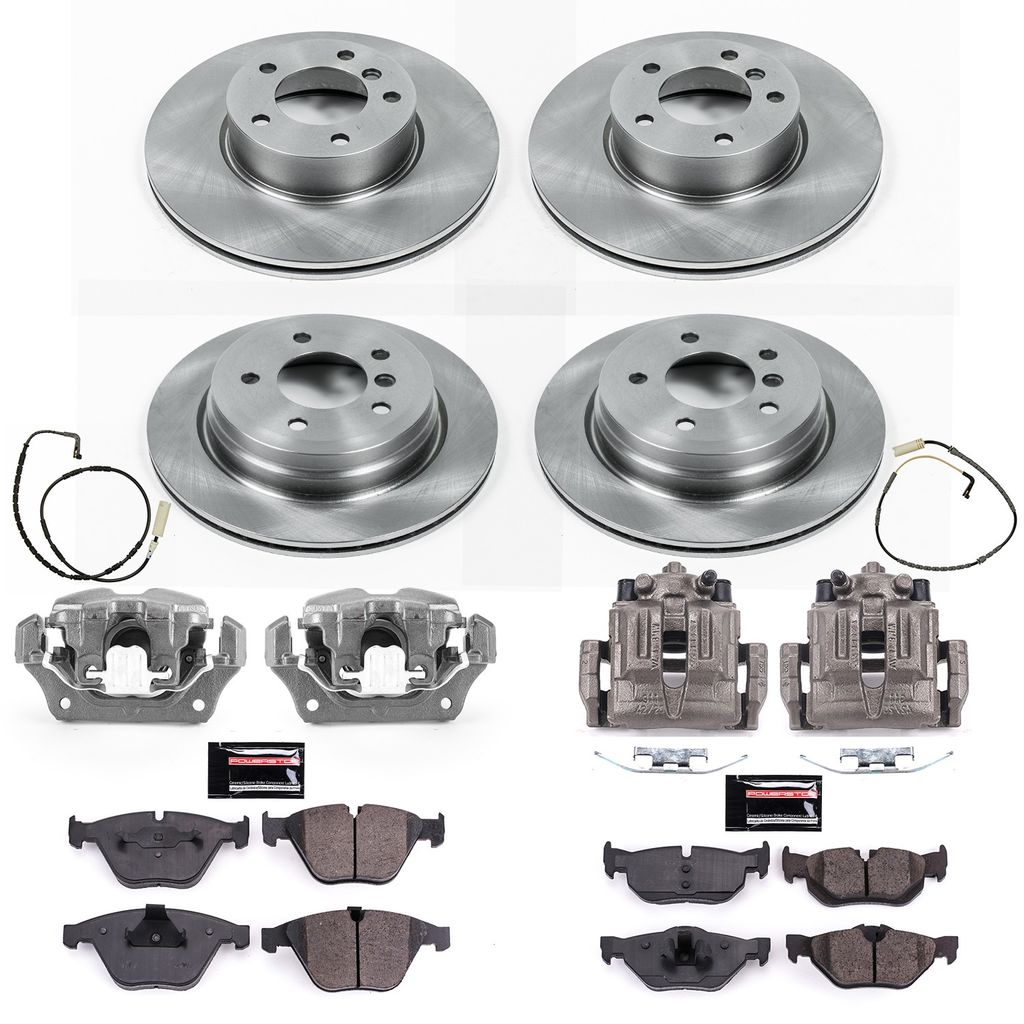 PowerStop KCOE4105 - OE Stock Replacement Brake Pad, Rotor and Caliper Kit