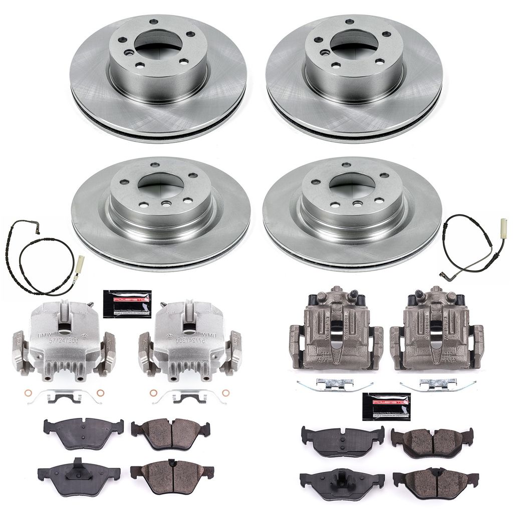 PowerStop KCOE4106 - OE Stock Replacement Brake Pad, Rotor and Caliper Kit