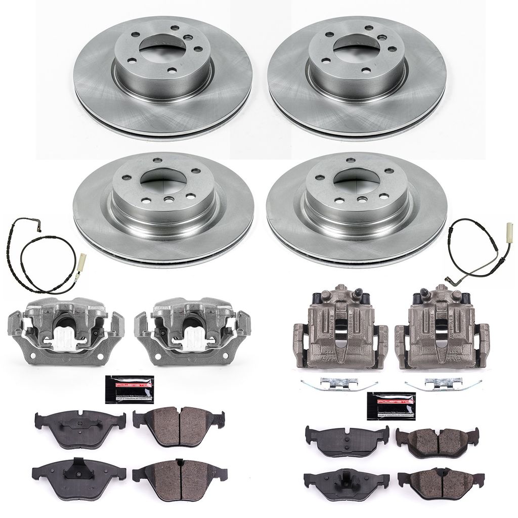 PowerStop KCOE4107 - OE Stock Replacement Brake Pad, Rotor and Caliper Kit