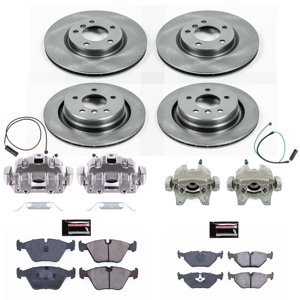 PowerStop KCOE4229 - OE Stock Replacement Brake Pad, Rotor and Caliper Kit