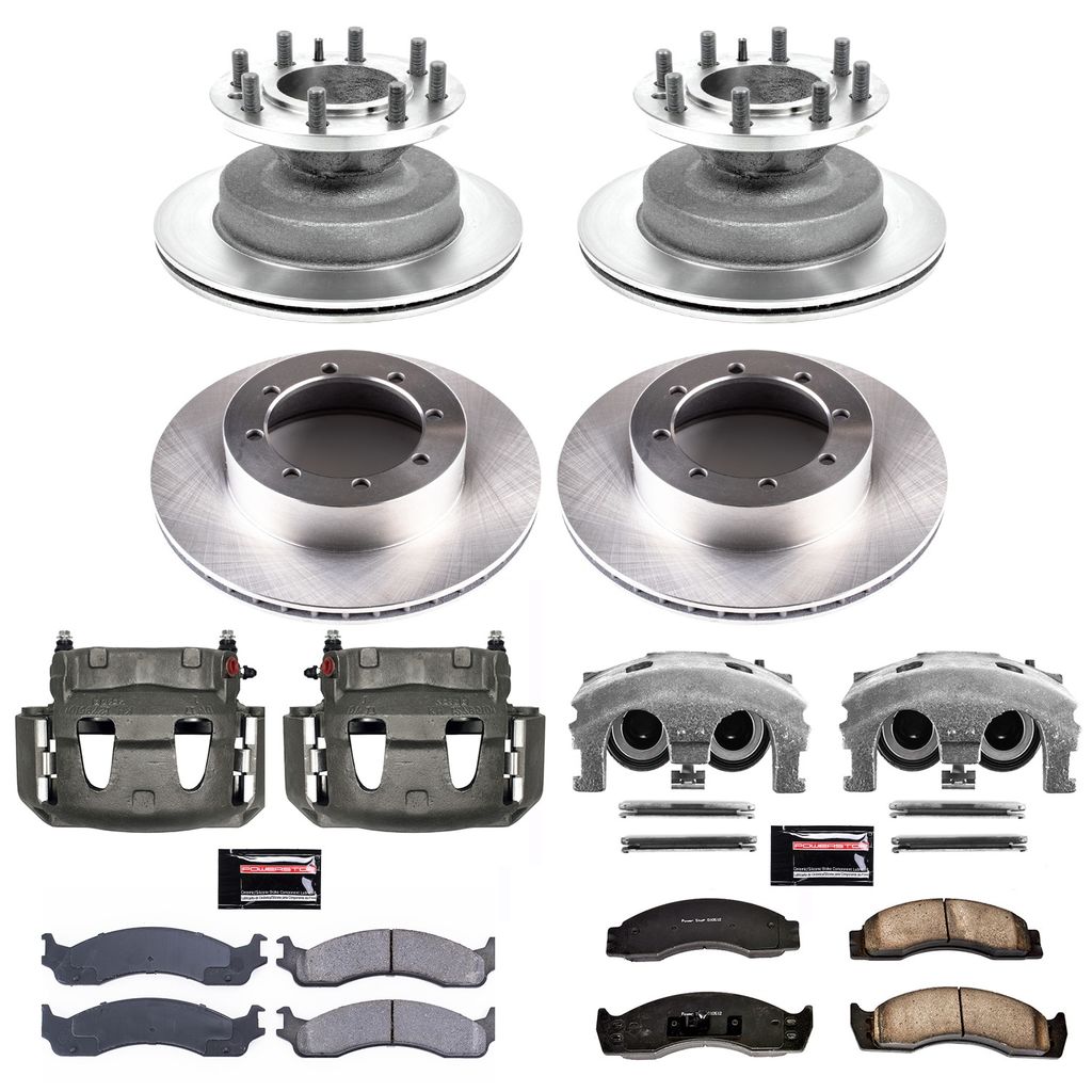 PowerStop KCOE4233 - OE Stock Replacement Brake Pad, Rotor and Caliper Kit