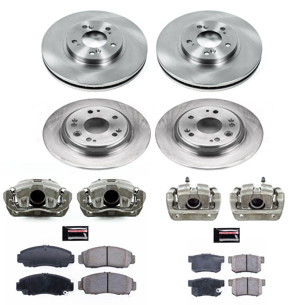 PowerStop KCOE4271 - OE Stock Replacement Brake Pad, Rotor and Caliper Kit