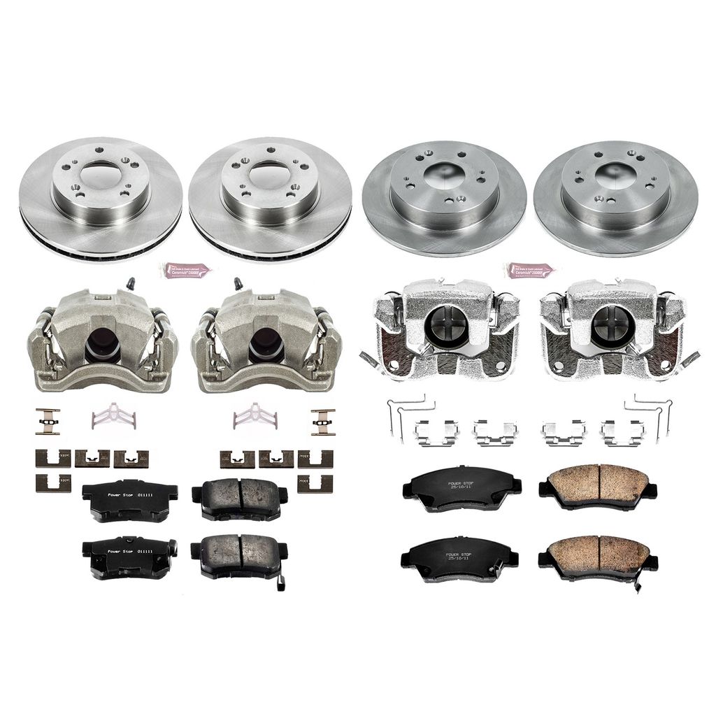 PowerStop KCOE4276 - OE Stock Replacement Brake Pad, Rotor and Caliper Kit