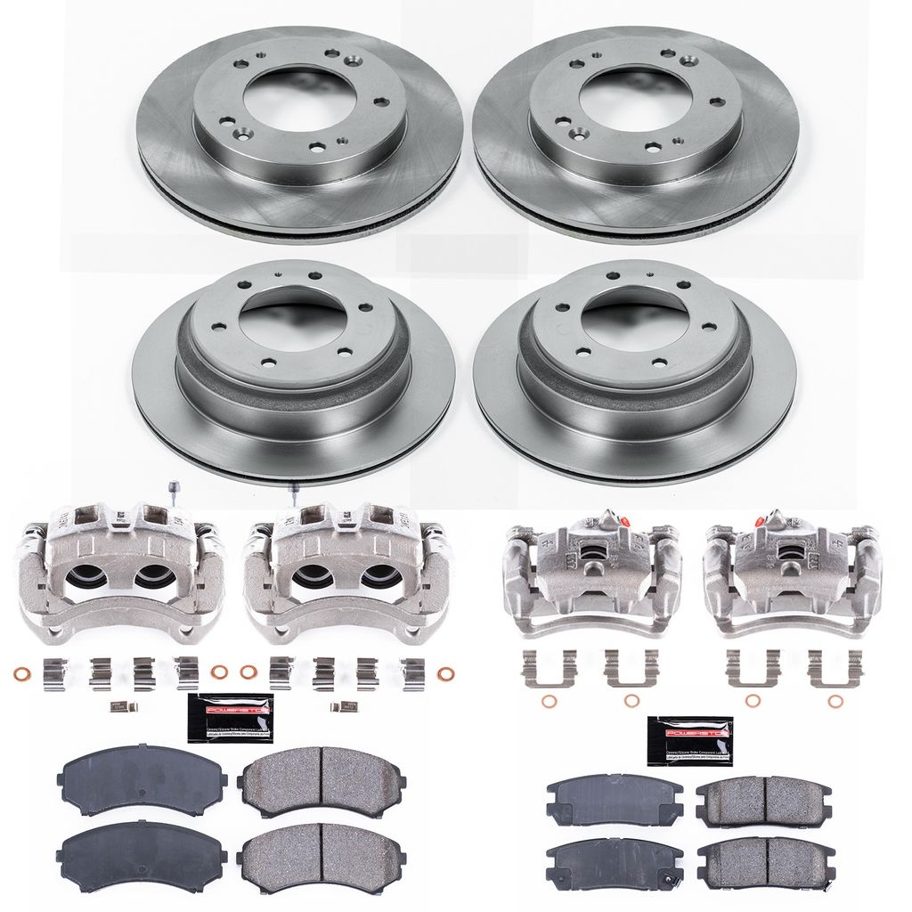 PowerStop KCOE4311A - OE Stock Replacement Brake Pad, Rotor and Caliper Kit