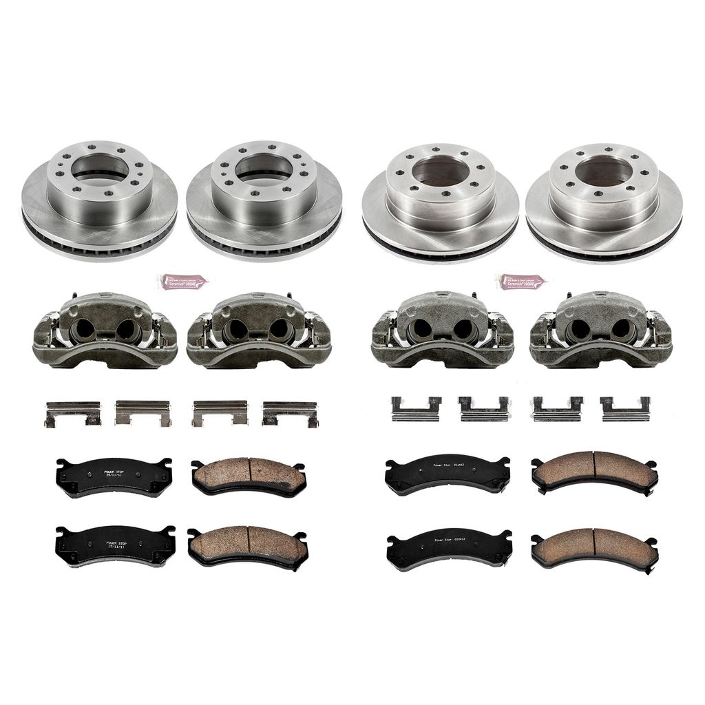 PowerStop KCOE4423 - OE Stock Replacement Brake Pad, Rotor and Caliper Kit