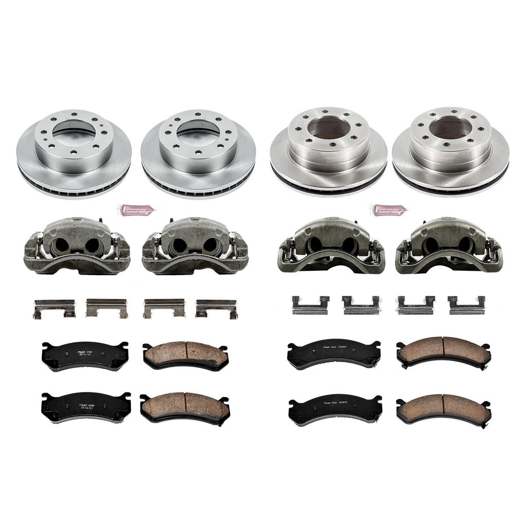 PowerStop KCOE4426 - OE Stock Replacement Brake Pad, Rotor and Caliper Kit