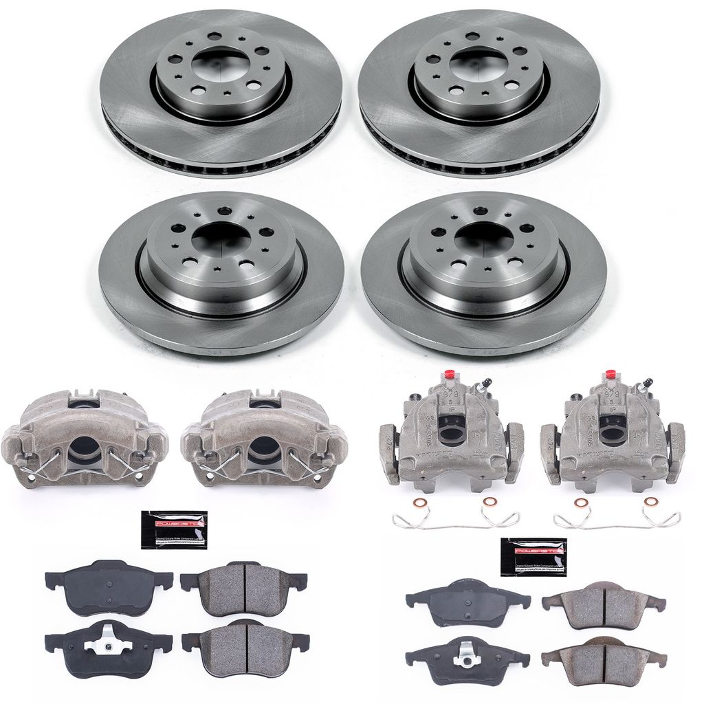 PowerStop KCOE4430A - OE Stock Replacement Brake Pad, Rotor and Caliper Kit