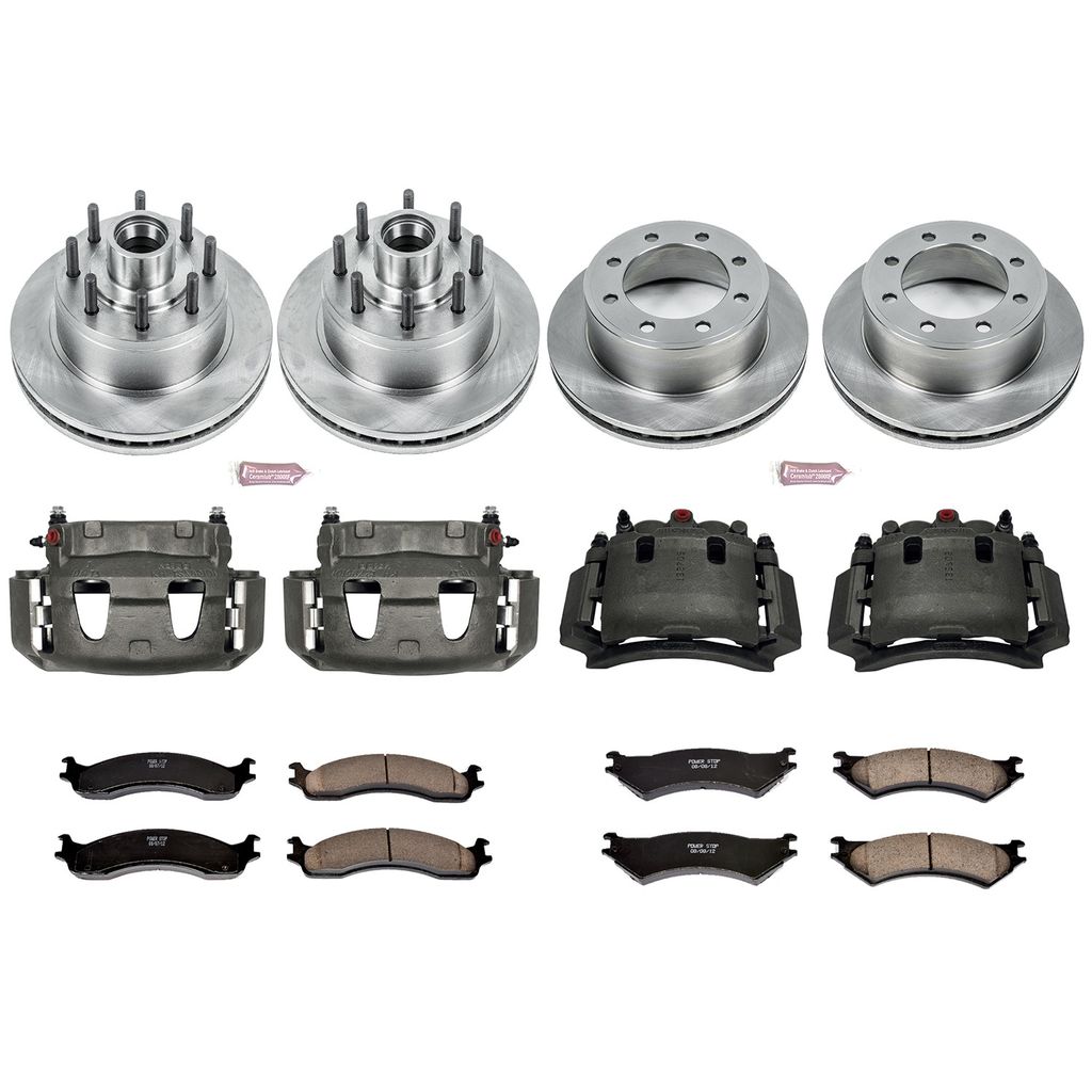 PowerStop KCOE4434 - OE Stock Replacement Brake Pad, Rotor and Caliper Kit