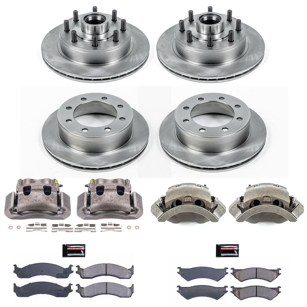 PowerStop KCOE4434A - OE Stock Replacement Brake Pad, Rotor and Caliper Kit