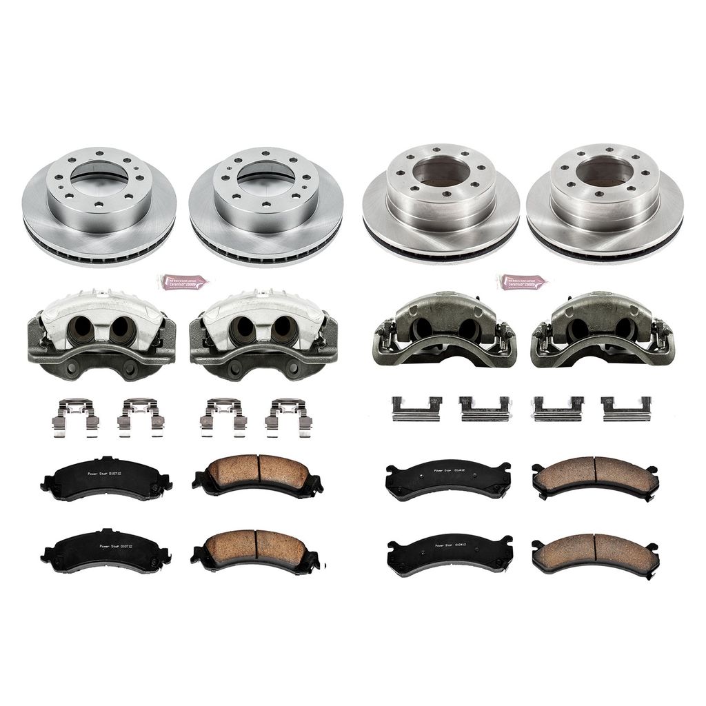 PowerStop KCOE4454 - OE Stock Replacement Brake Pad, Rotor and Caliper Kit