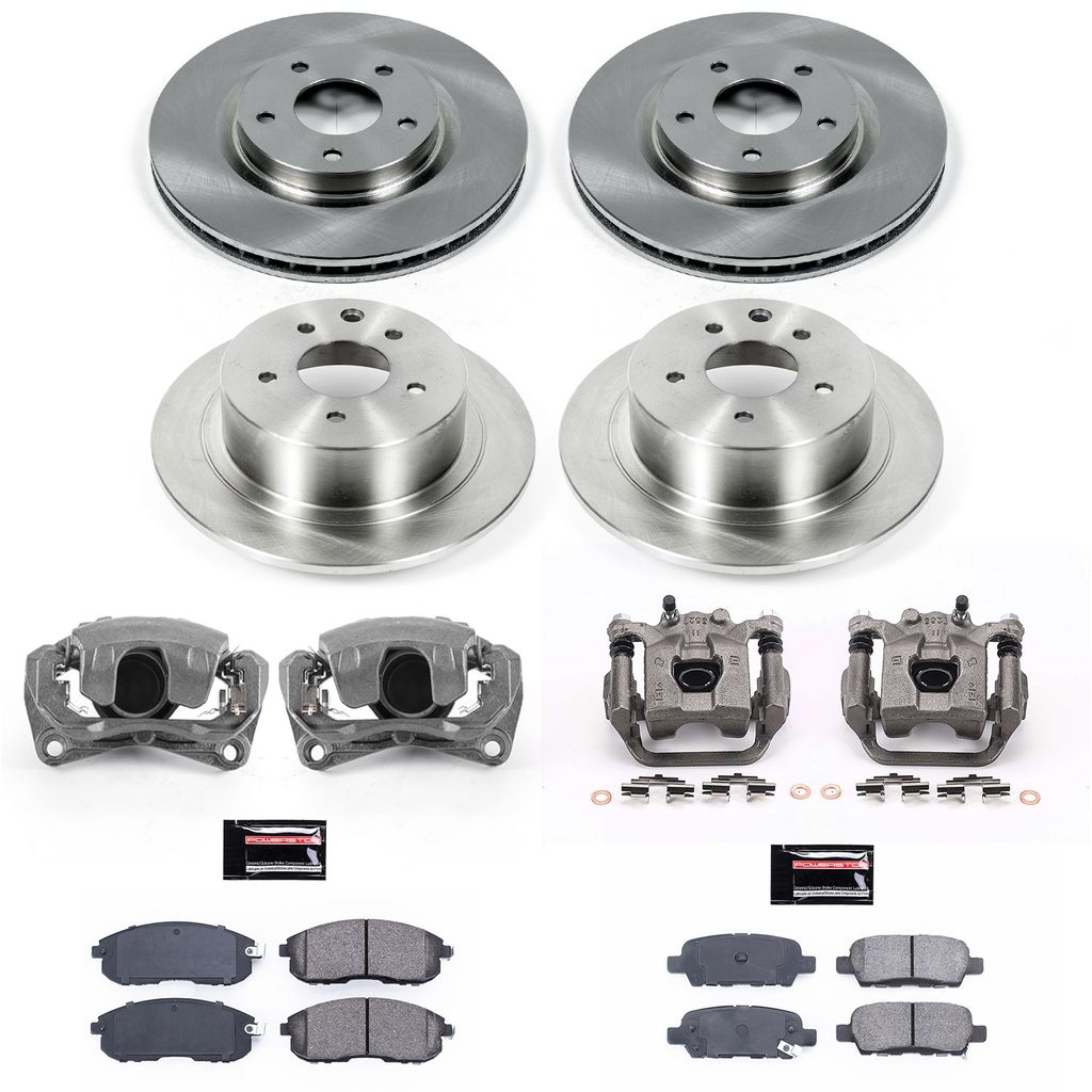PowerStop KCOE4475A - OE Stock Replacement Brake Pad, Rotor and Caliper Kit