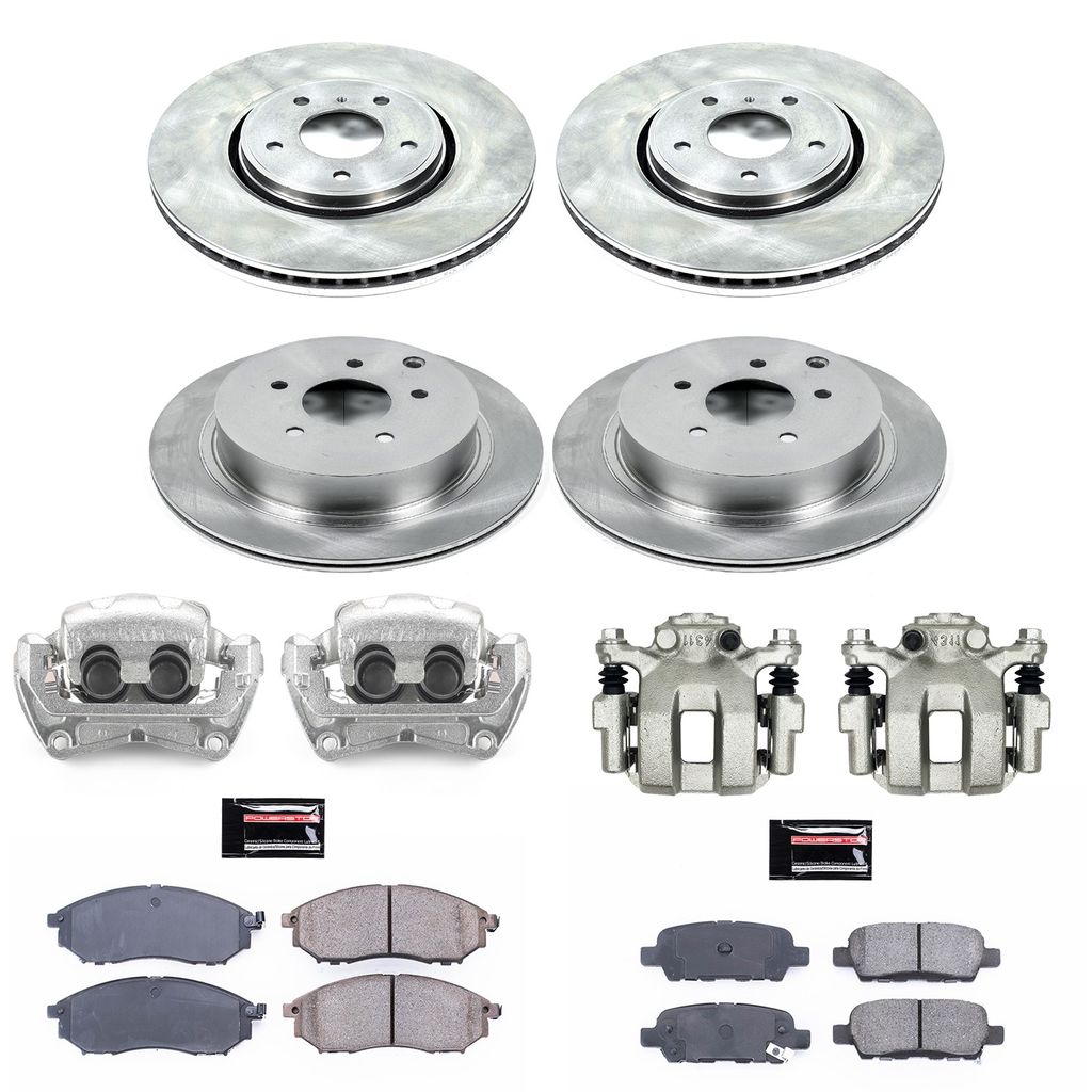 PowerStop KCOE4477 - OE Stock Replacement Brake Pad, Rotor and Caliper Kit