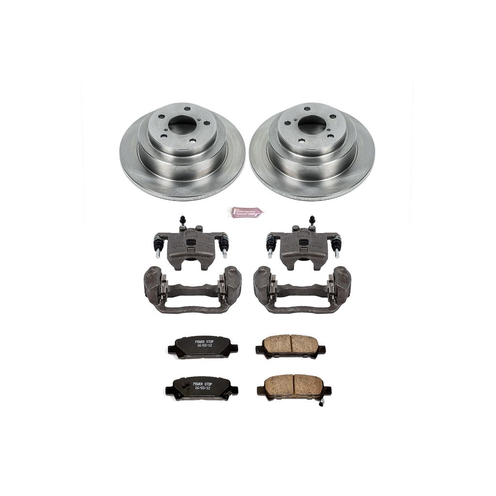 OE Stock Replacement Brake Pad, Rotor and Caliper Kit