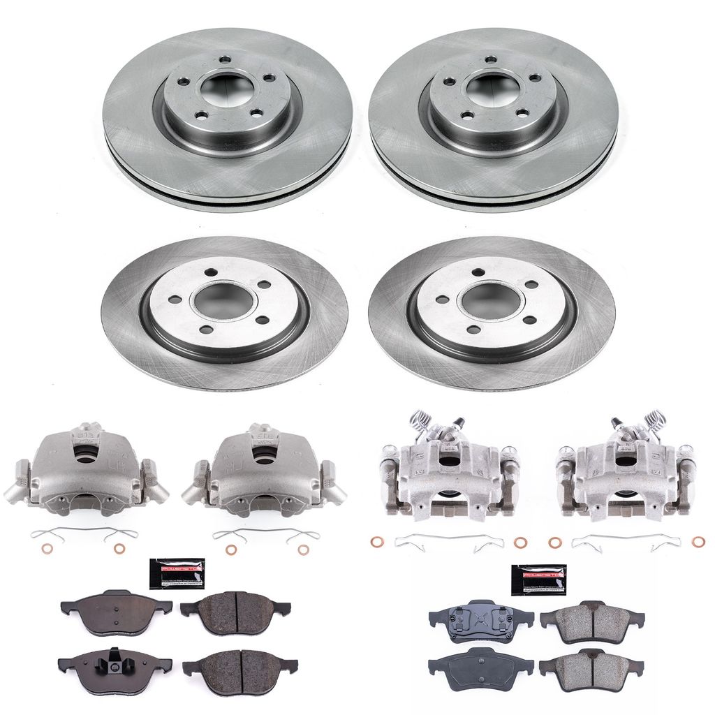 PowerStop KCOE4492A - OE Stock Replacement Brake Pad, Rotor and Caliper Kit