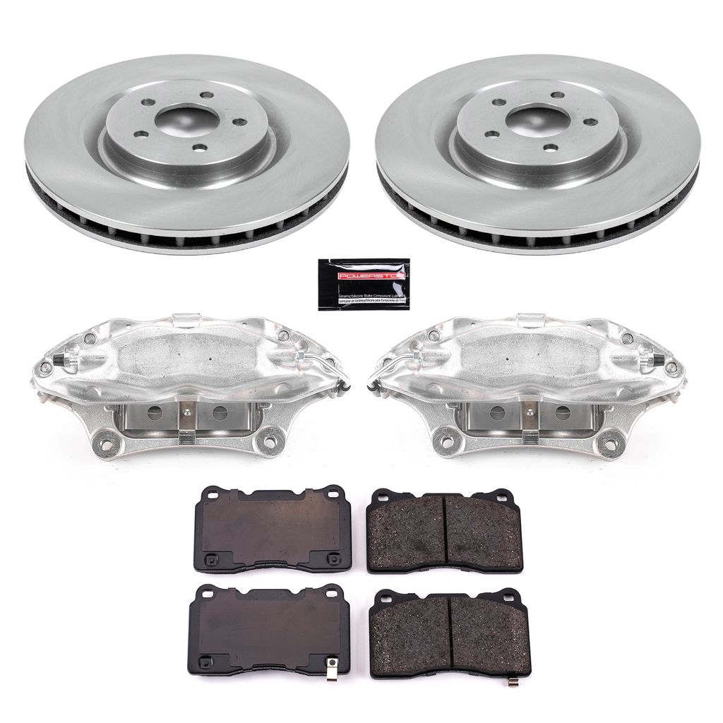 OE Stock Replacement Brake Pad, Rotor and Caliper Kit