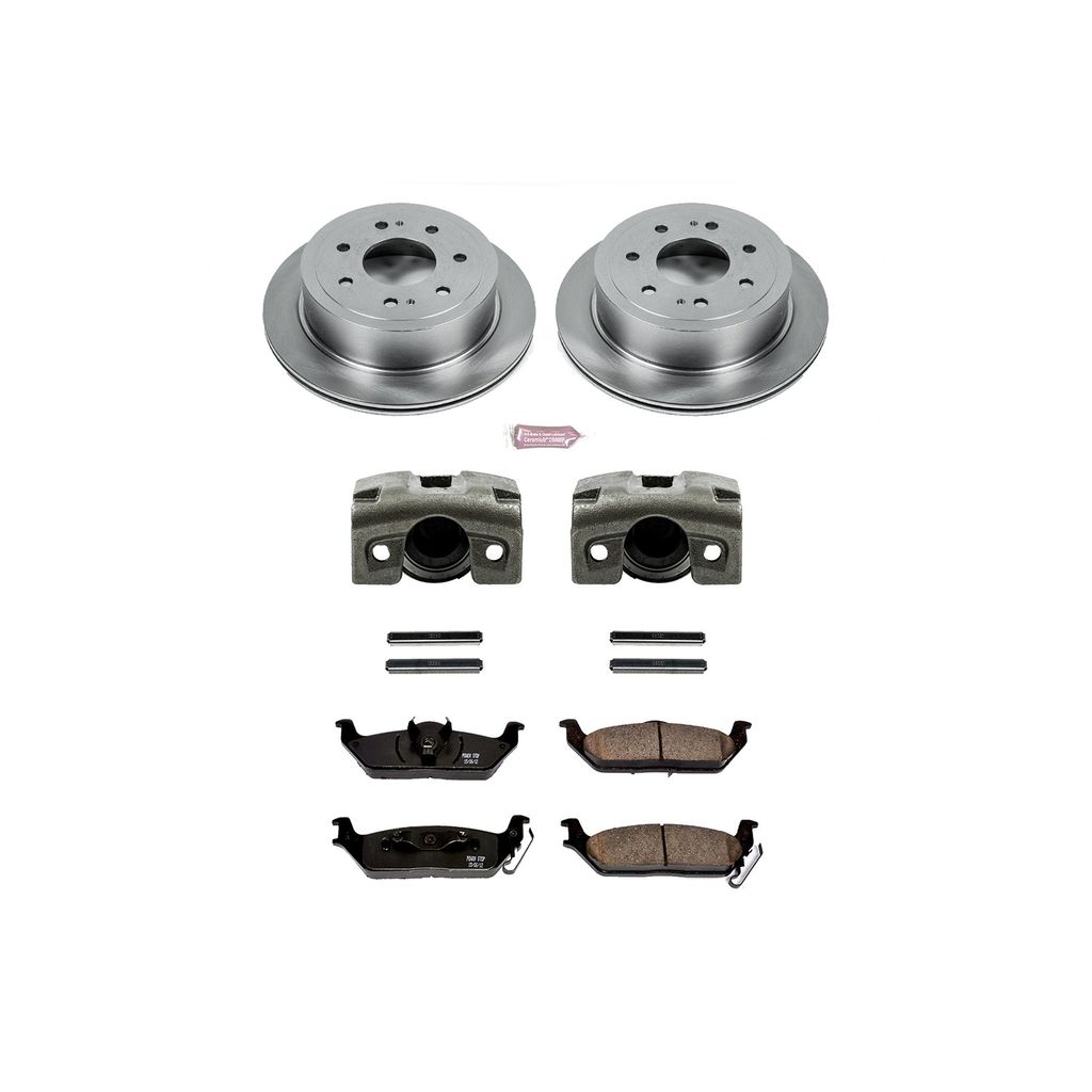 OE Stock Replacement Brake Pad, Rotor and Caliper Kit