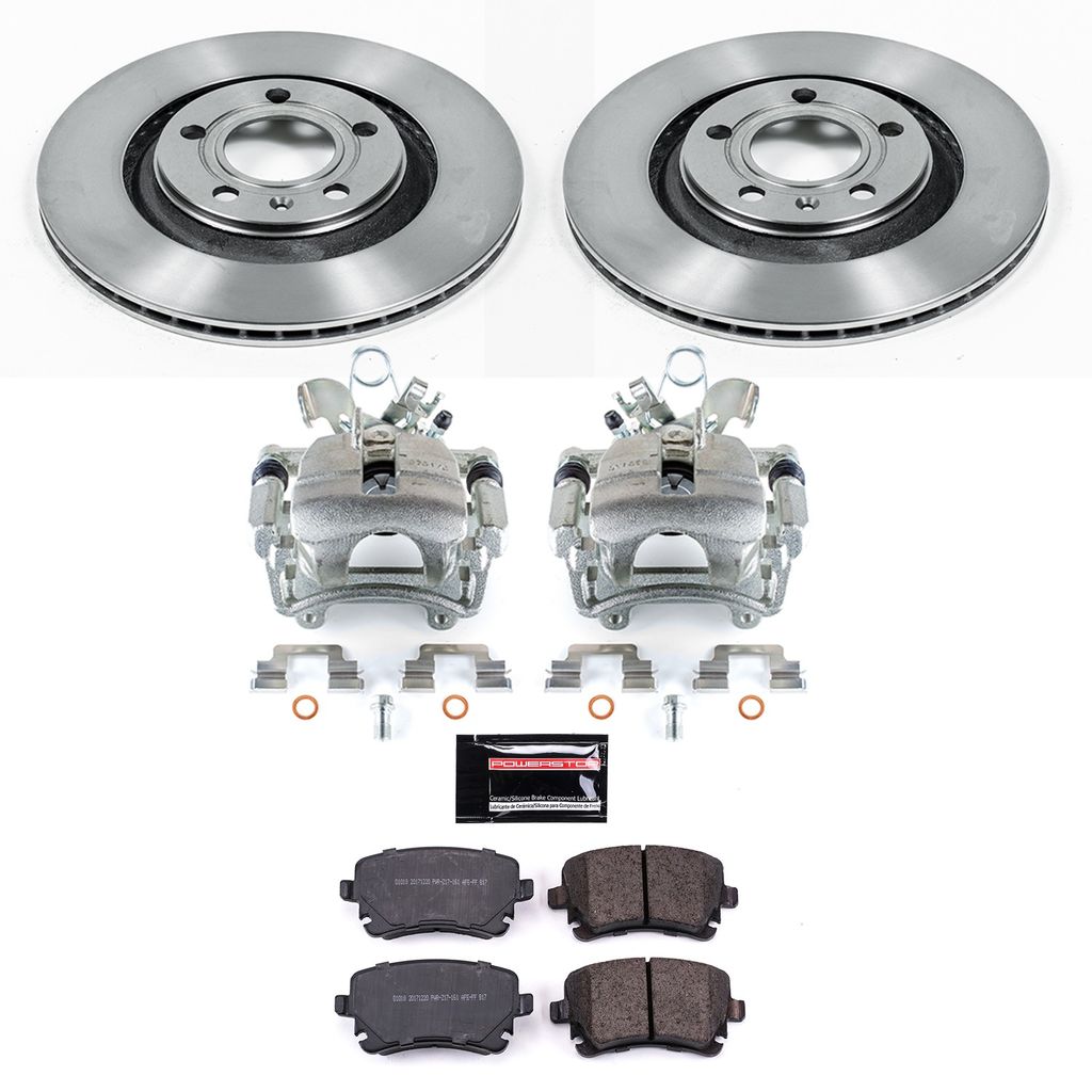 OE Stock Replacement Brake Pad, Rotor and Caliper Kit