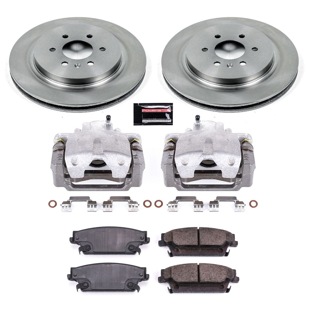 OE Stock Replacement Brake Pad, Rotor and Caliper Kit