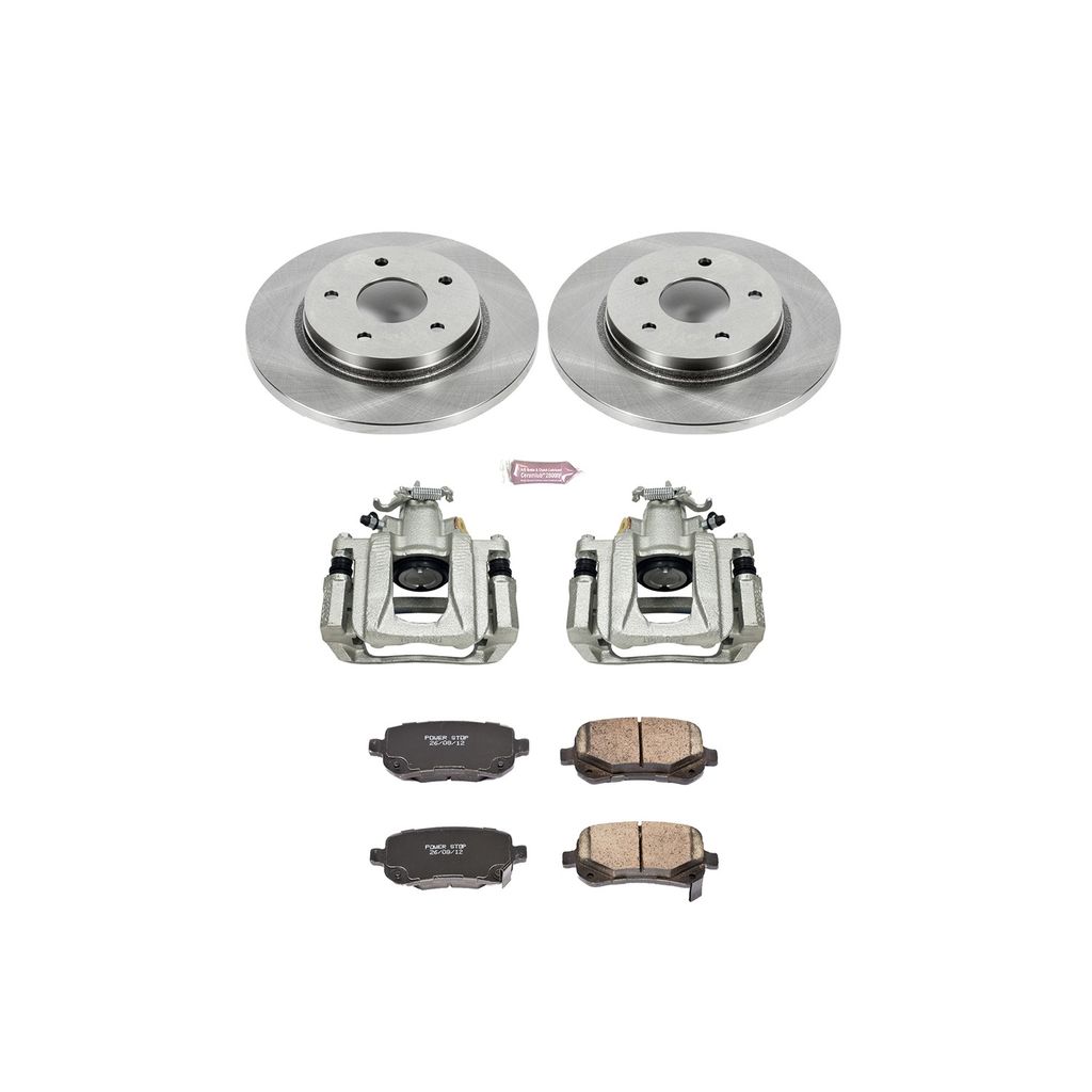 PowerStop KCOE4569 - OE Stock Replacement Brake Pad, Rotor and Caliper Kit