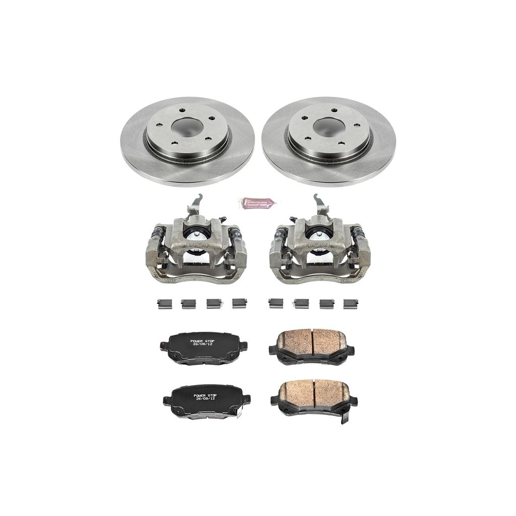 PowerStop KCOE4569A - OE Stock Replacement Brake Pad, Rotor and Caliper Kit