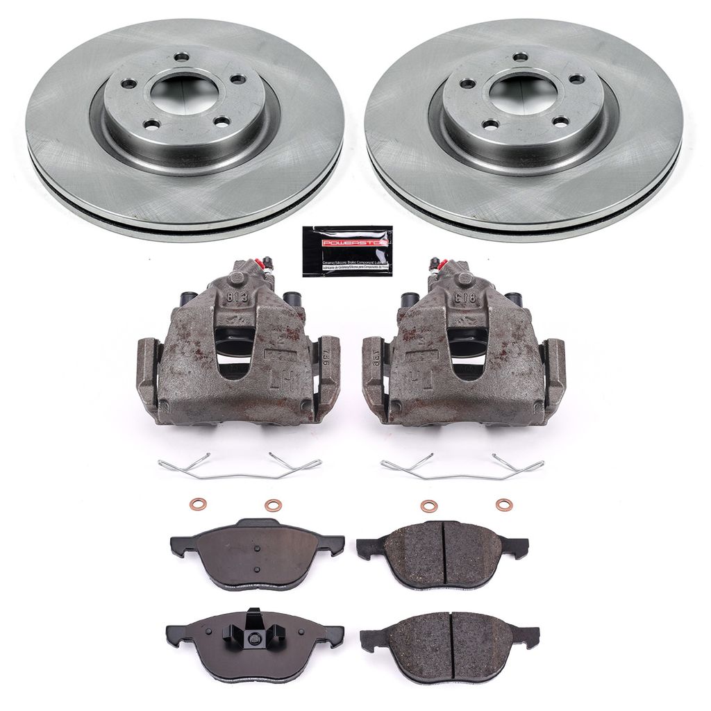 OE Stock Replacement Brake Pad, Rotor and Caliper Kit
