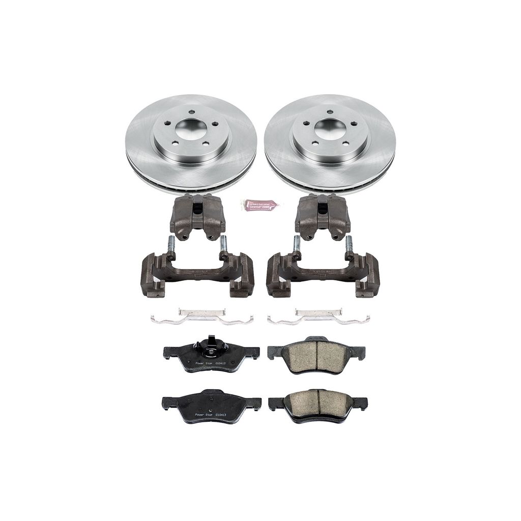 OE Stock Replacement Brake Pad, Rotor and Caliper Kit