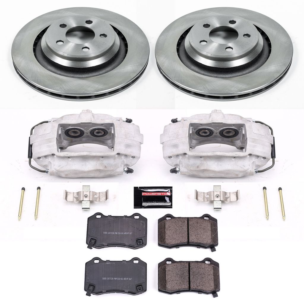 OE Stock Replacement Brake Pad, Rotor and Caliper Kit