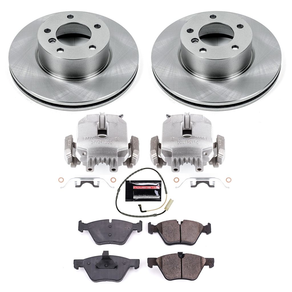 OE Stock Replacement Brake Pad, Rotor and Caliper Kit