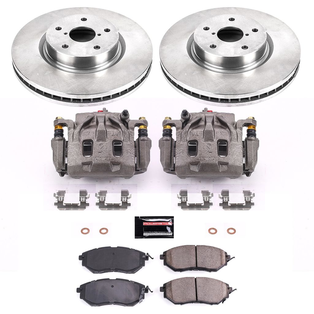 OE Stock Replacement Brake Pad, Rotor and Caliper Kit