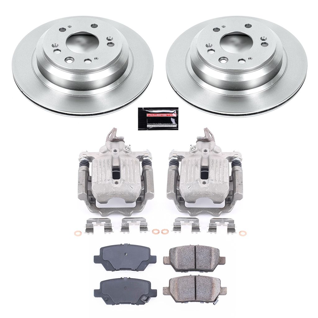 PowerStop KCOE4605 - OE Stock Replacement Brake Pad, Rotor and Caliper Kit