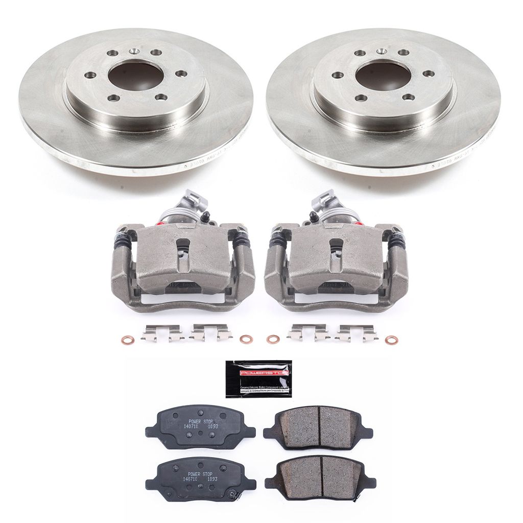 OE Stock Replacement Brake Pad, Rotor and Caliper Kit