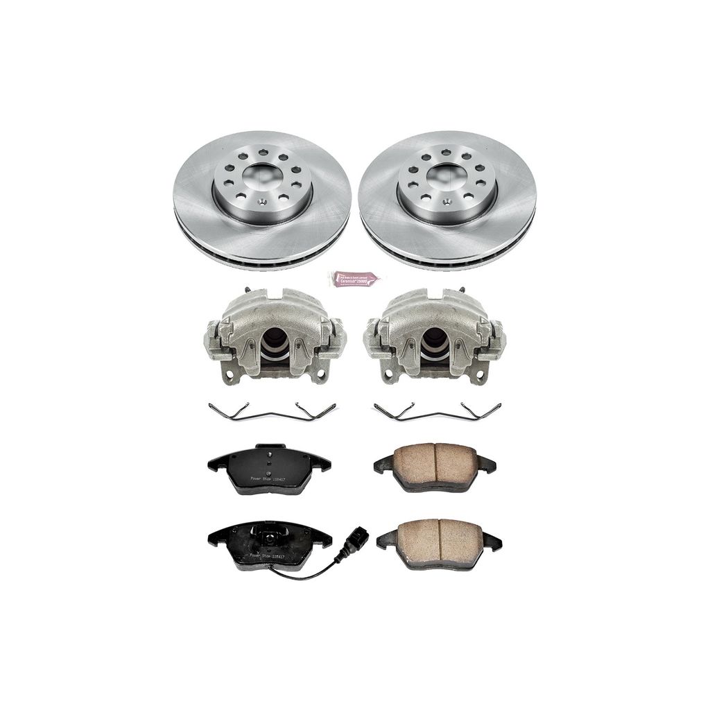 OE Stock Replacement Brake Pad, Rotor and Caliper Kit