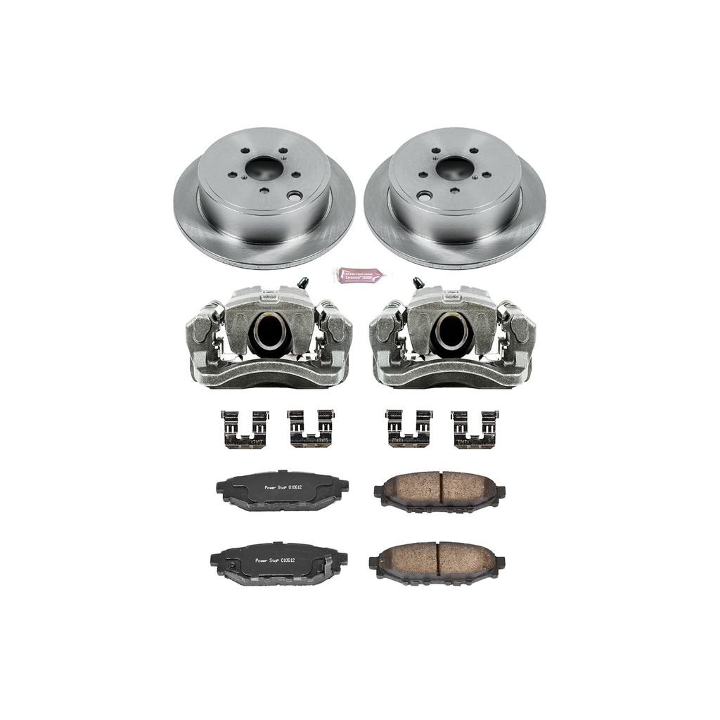 OE Stock Replacement Brake Pad, Rotor and Caliper Kit