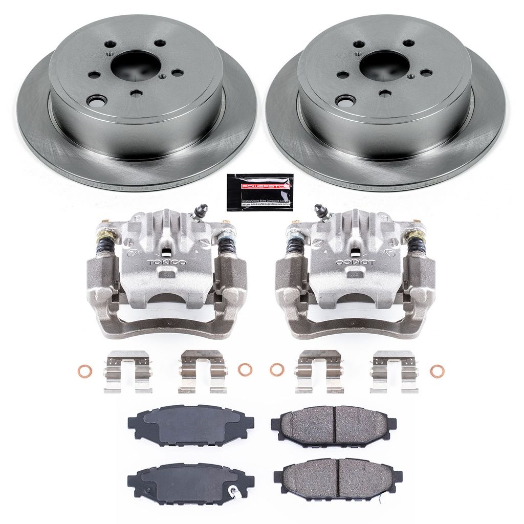 OE Stock Replacement Brake Pad, Rotor and Caliper Kit
