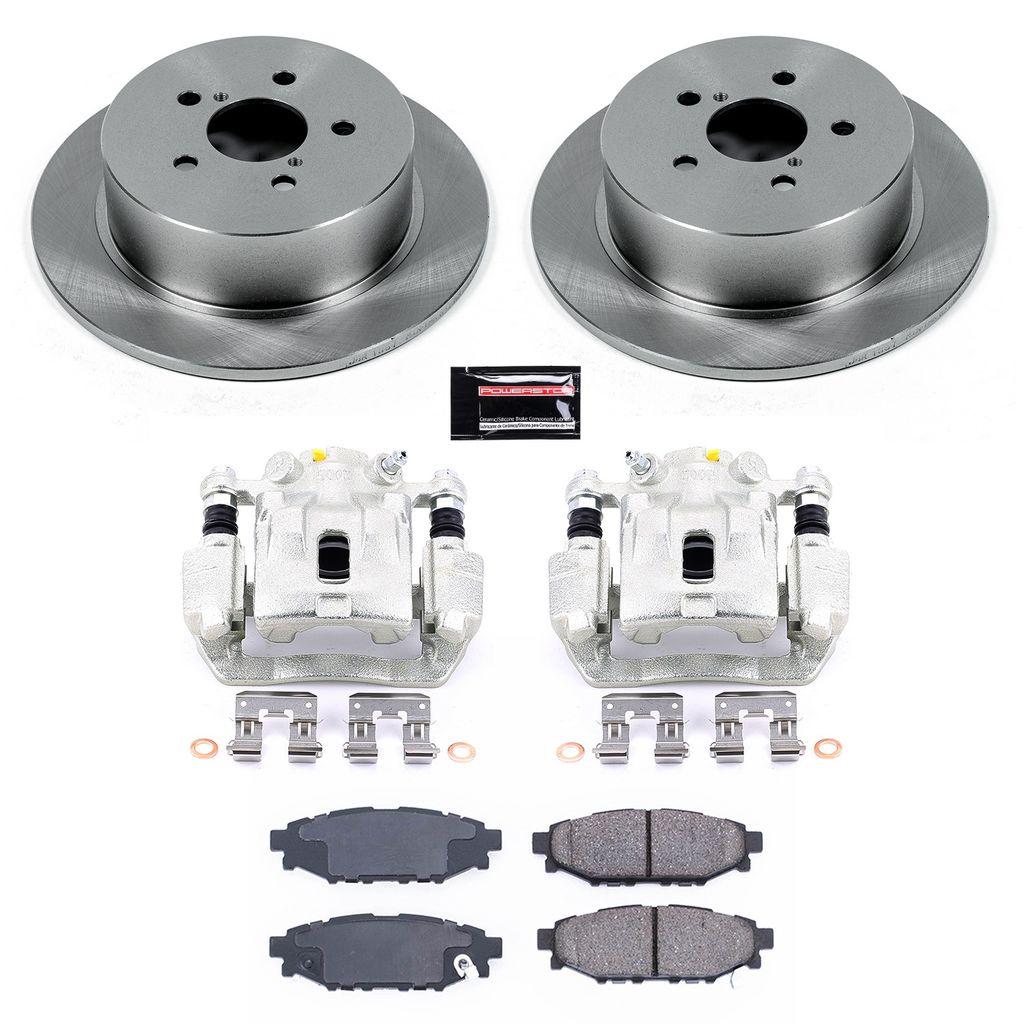 PowerStop KCOE4632 - OE Stock Replacement Brake Pad, Rotor and Caliper Kit