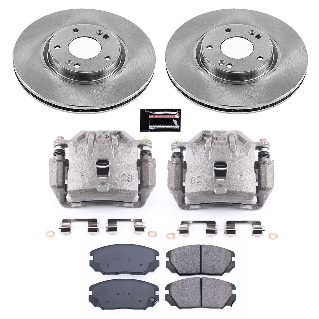 OE Stock Replacement Brake Pad, Rotor and Caliper Kit