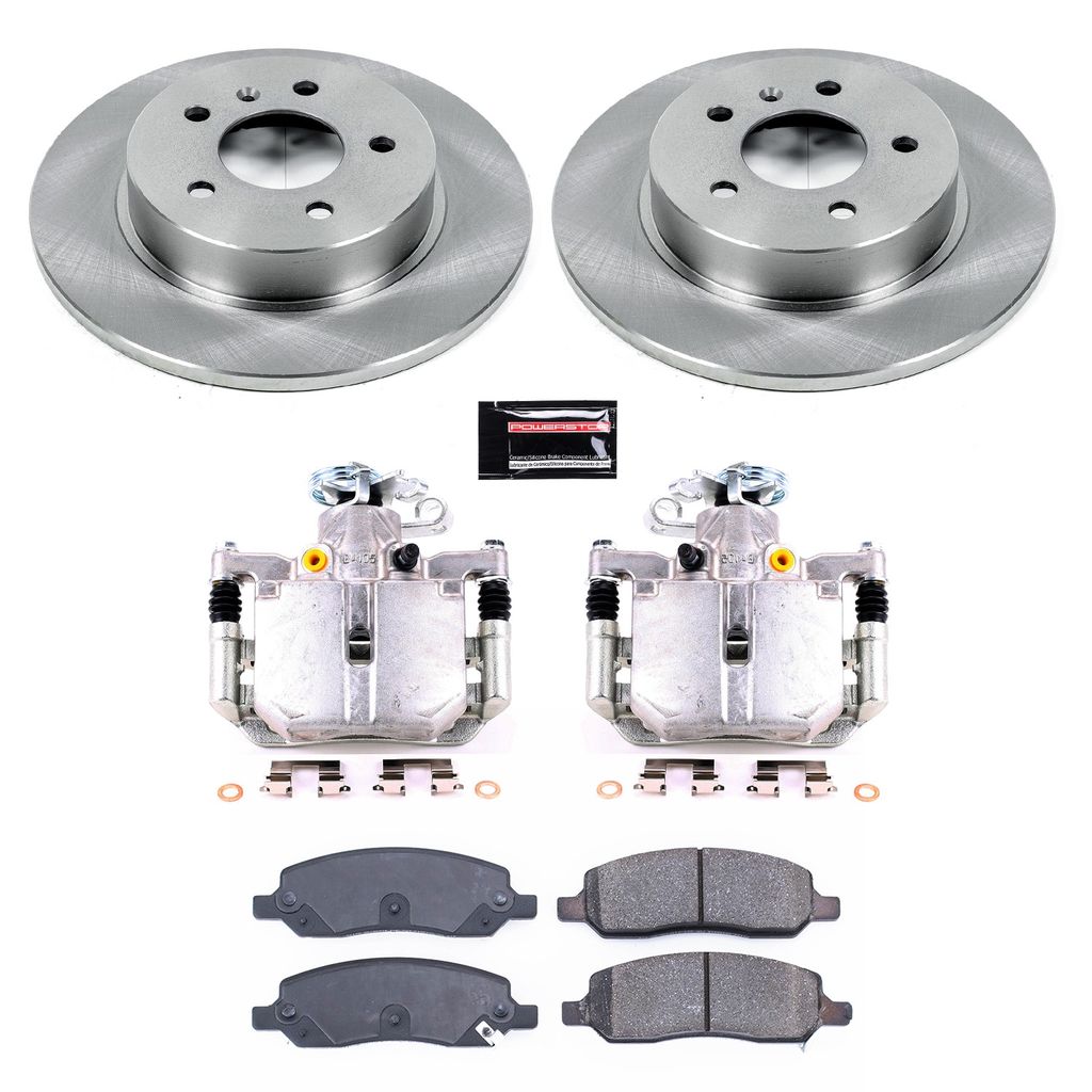 OE Stock Replacement Brake Pad, Rotor and Caliper Kit