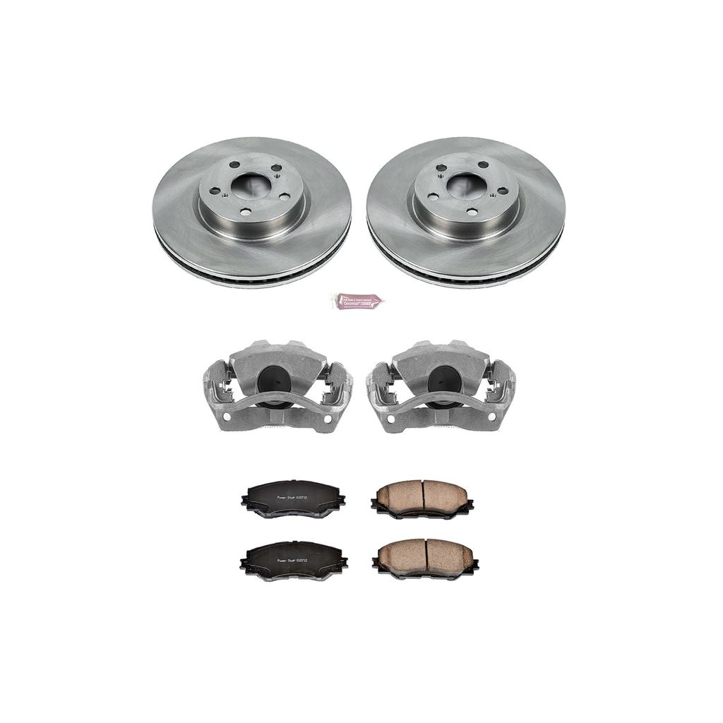PowerStop KCOE4669 - OE Stock Replacement Brake Pad, Rotor and Caliper Kit