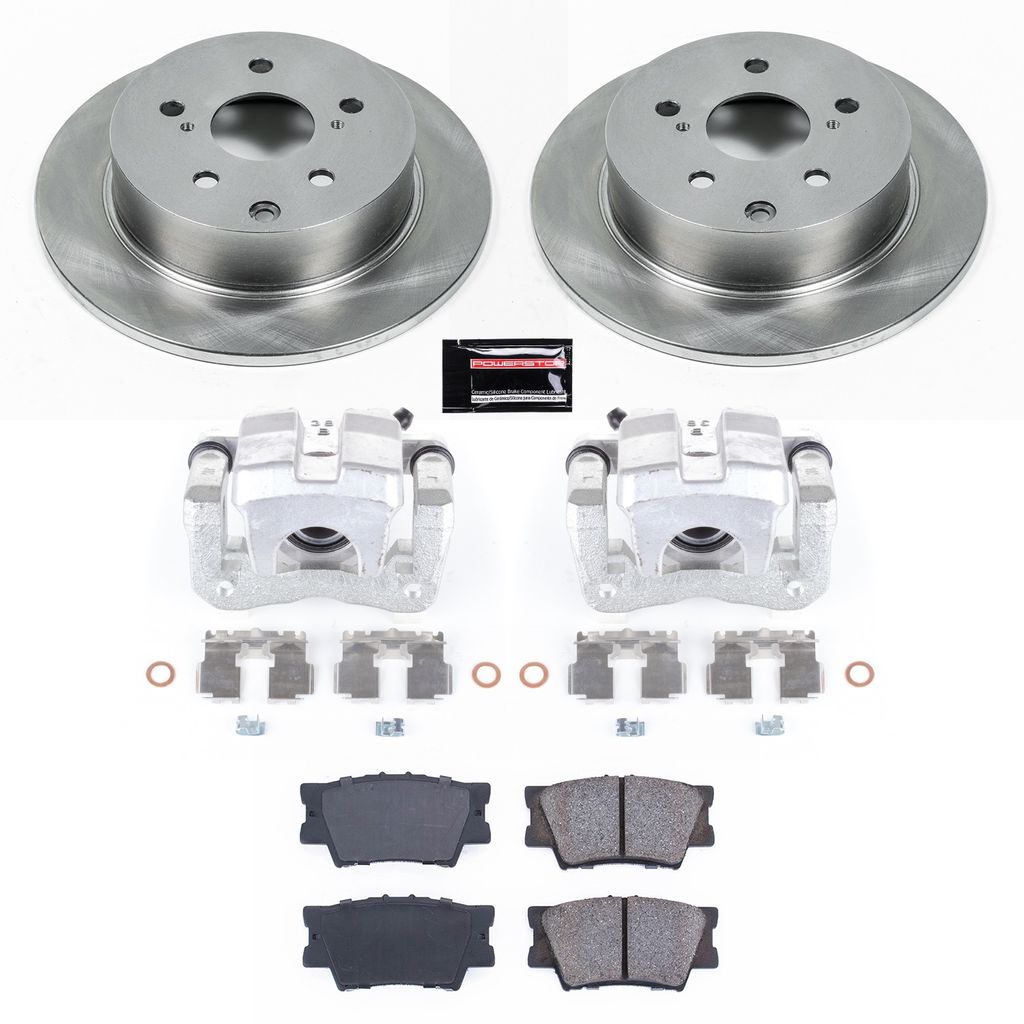 OE Stock Replacement Brake Pad, Rotor and Caliper Kit