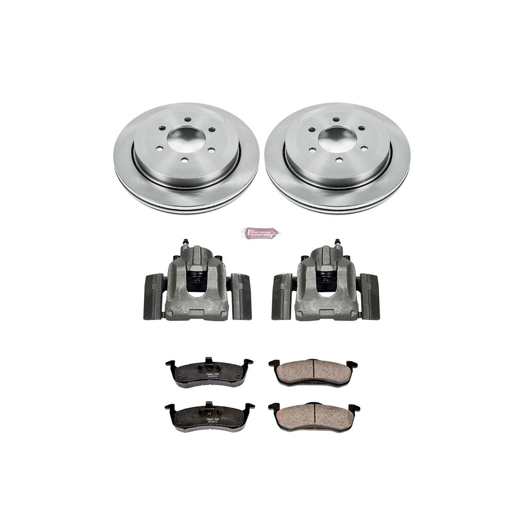 PowerStop KCOE4683 - OE Stock Replacement Brake Pad, Rotor and Caliper Kit
