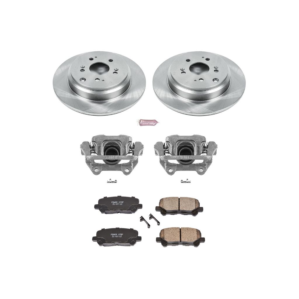 OE Stock Replacement Brake Pad, Rotor and Caliper Kit