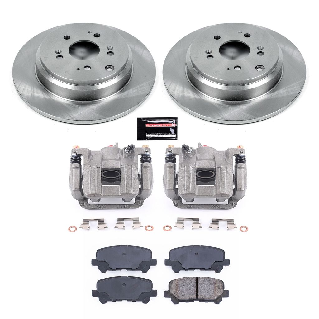 PowerStop KCOE4685A - OE Stock Replacement Brake Pad, Rotor and Caliper Kit