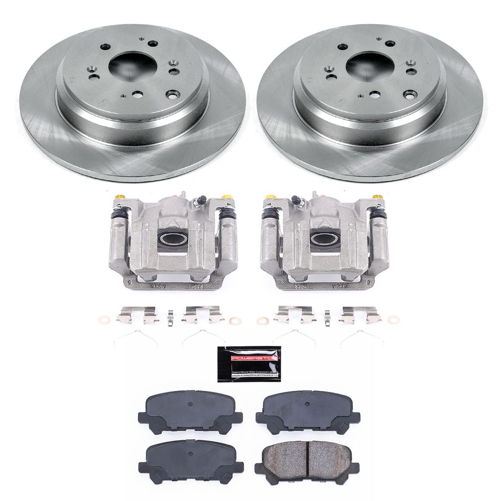 PowerStop KCOE4685B - OE Stock Replacement Brake Pad, Rotor and Caliper Kit