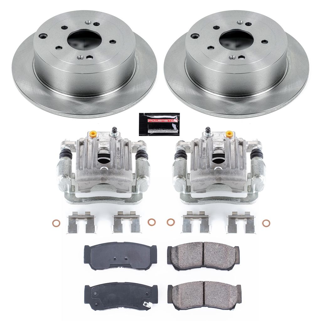 PowerStop KCOE4694 - OE Stock Replacement Brake Pad, Rotor and Caliper Kit